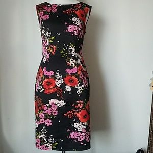 Adrianna Papell floral dress sleeveless sz 4